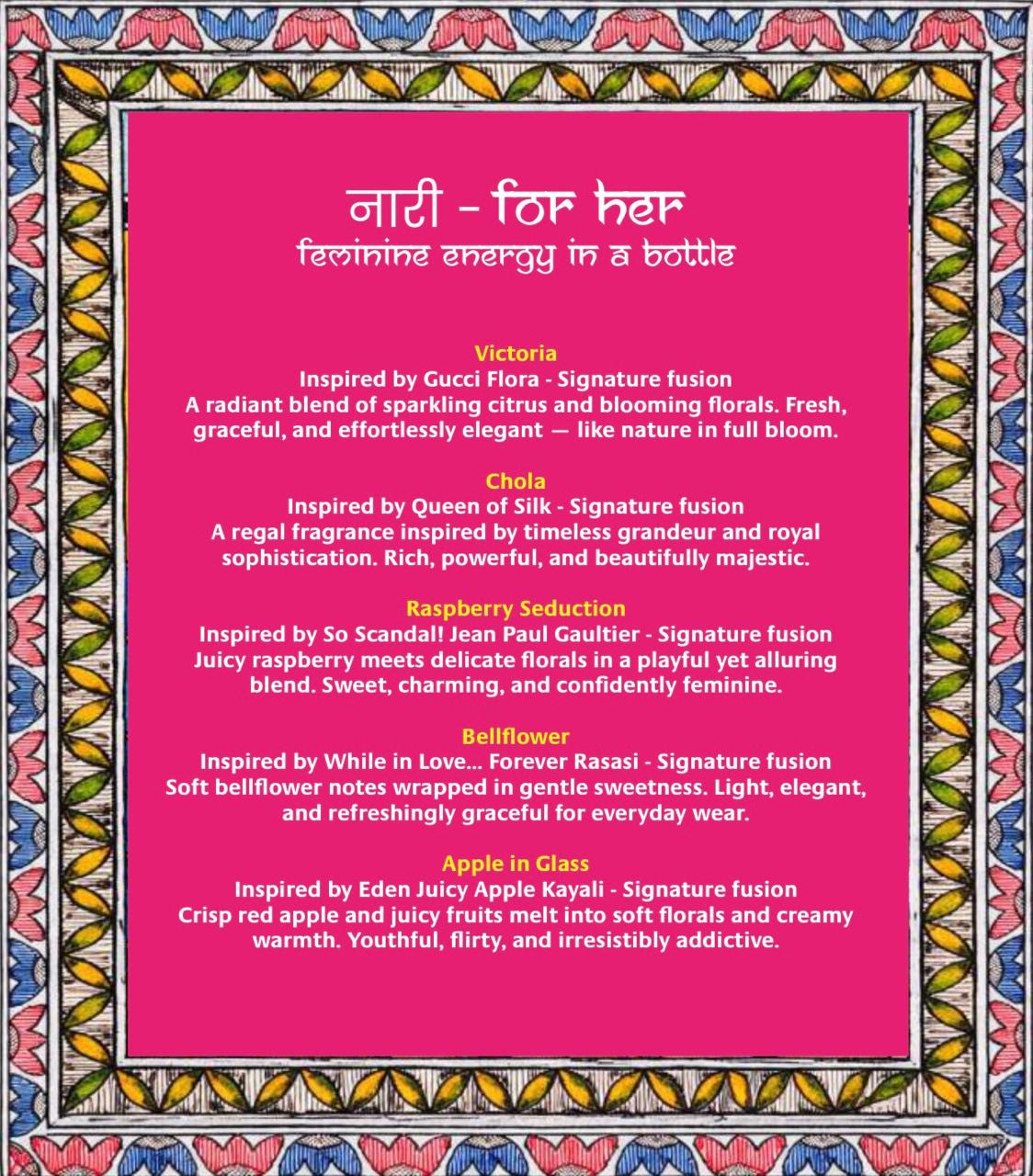 -नारी- For her For him | Sample Discovery Set – 10 Mini Perfume Sprays (8ml Each)